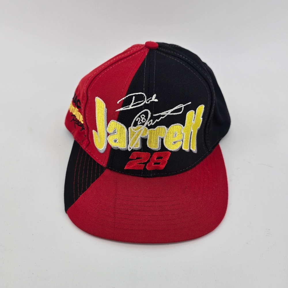 Vintage Dale Jarrett NASCAR Hat Texaco Havoline Racing #28 Red Black Snapback‎